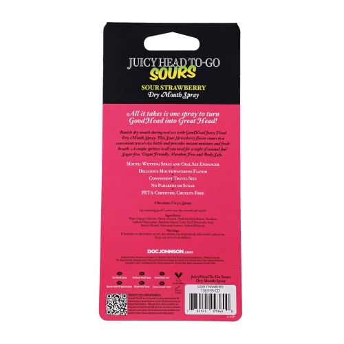 GoodHead Juicy Head Sour Strawberry Spray To-Go