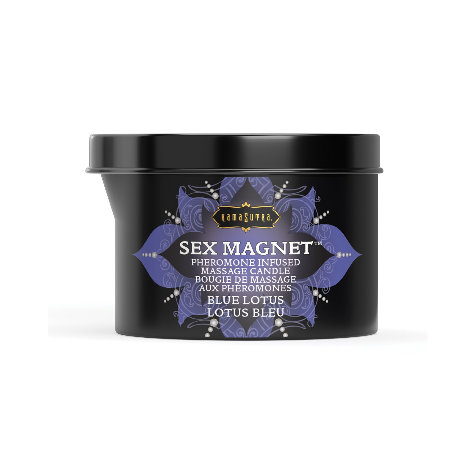 Kama Sutra Sex Magnet Candle w/Pour Spout - 6 oz Blue Lotus