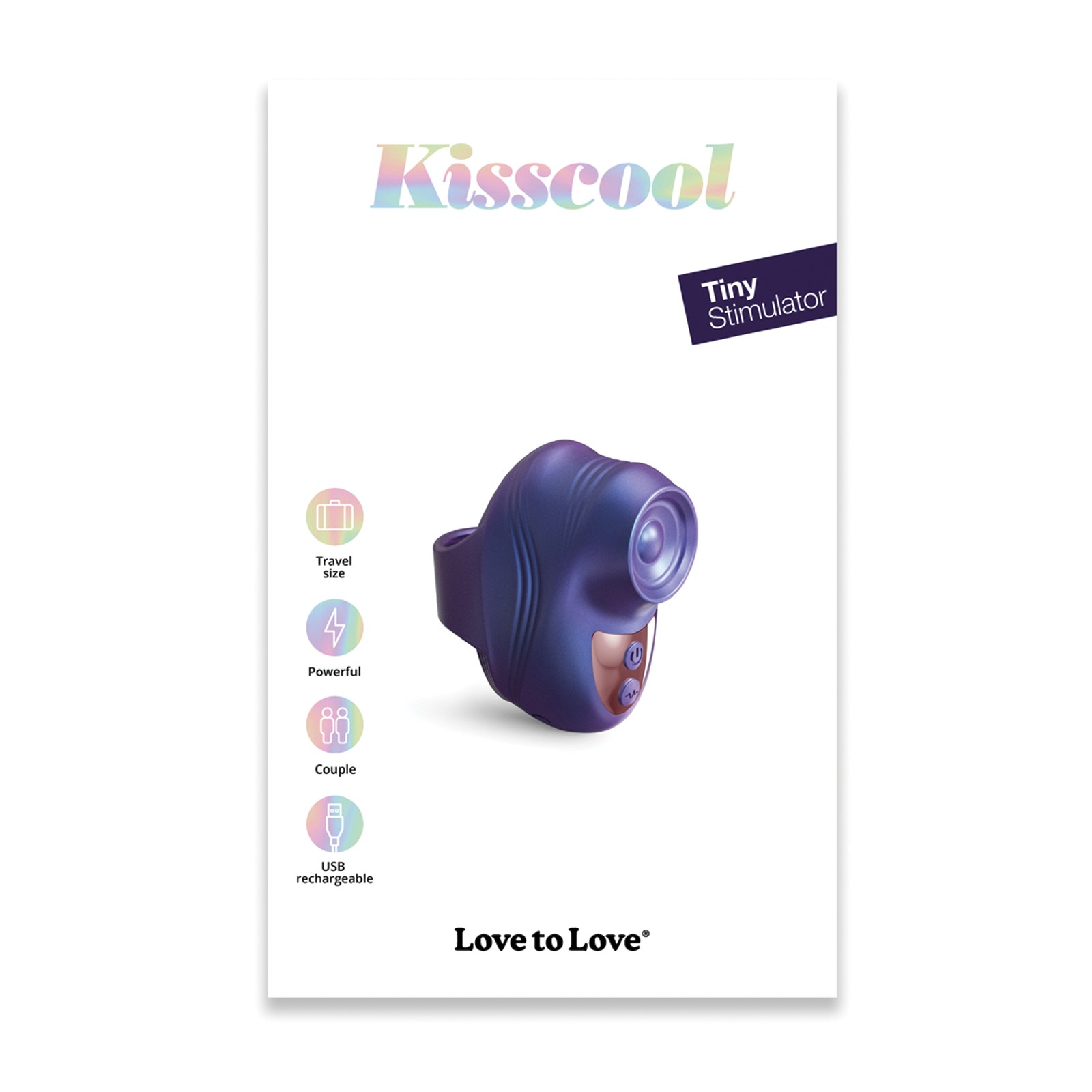 Vibrador de Dedo Kisscool - Indigo Medianoche