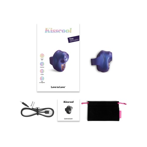 Vibrador de Dedo Kisscool - Indigo Medianoche