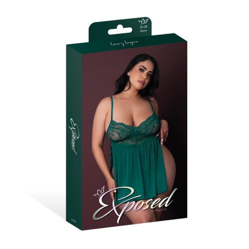 Conjunto de Babydoll Evermore Esmeralda