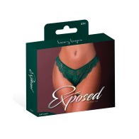 Evermore Emerald Split Crotch Panty for Seduction