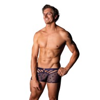 Purple Love Star Mini Shorts for Eye-Catching Appeal