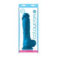 Dildo Suave ColourSoft 8" - Azul