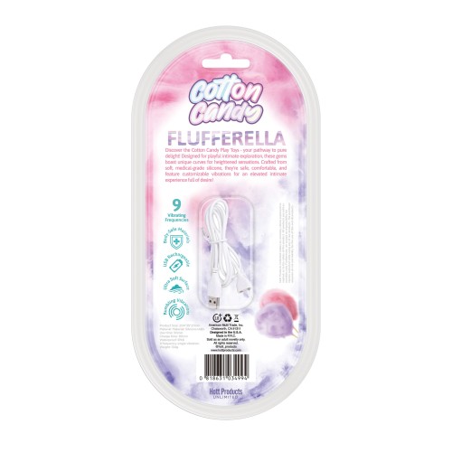 Vibrador Flufferella Jawbreaker de Algodón de Azúcar - Rosa