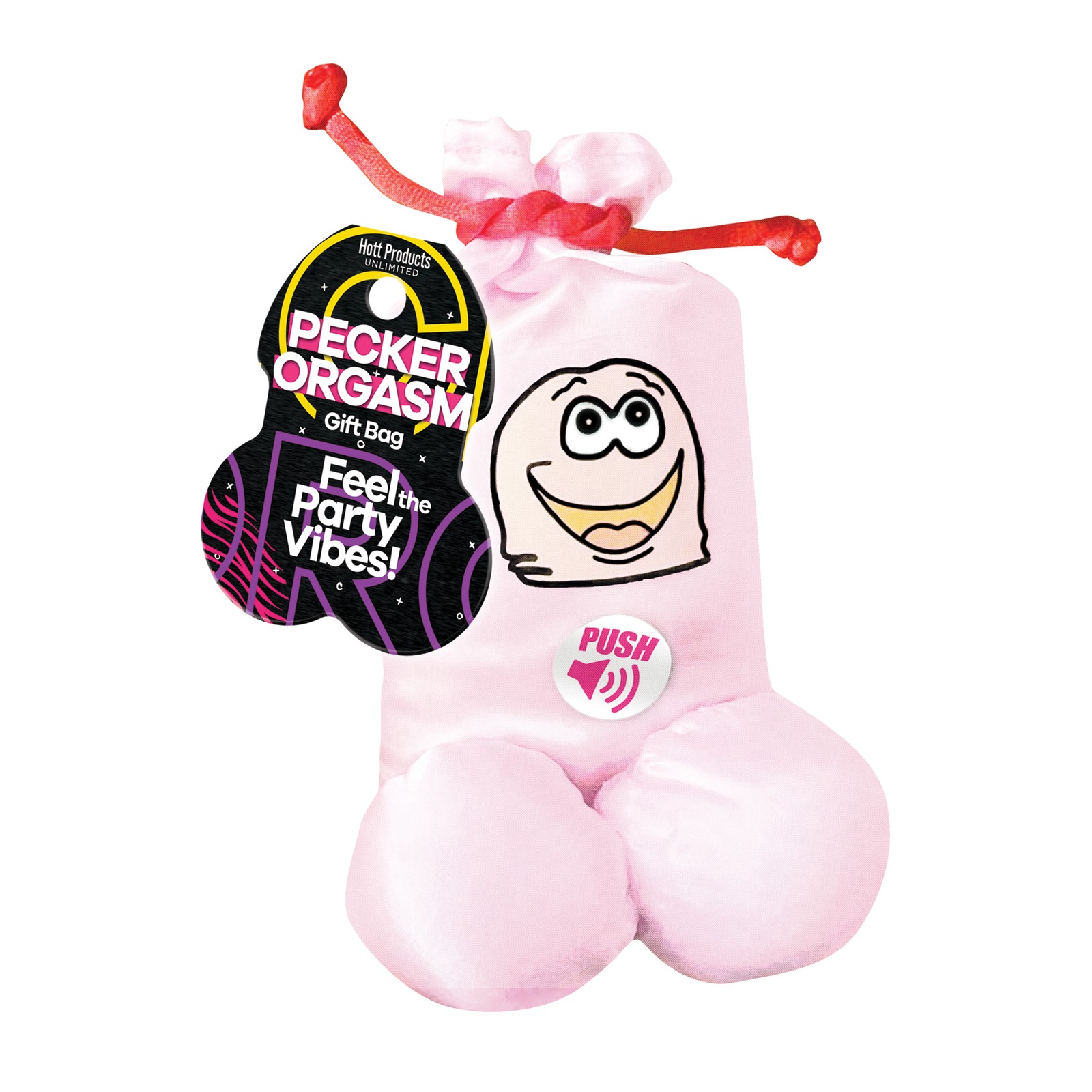 Pecker Orgasm Audible Party Gift Bag Pink