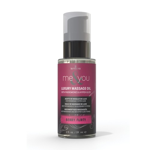 Sensuva Me & You Aceite de Masaje de Frutas - Mejora la Intimidad