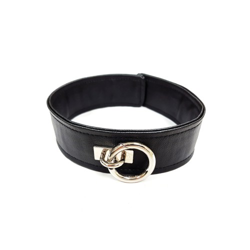 Rouge Fetish Vegan Leather Collar - Black