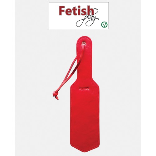 Paleta de Juguete Rouge Fetish Play de Cuero Vegano Roja