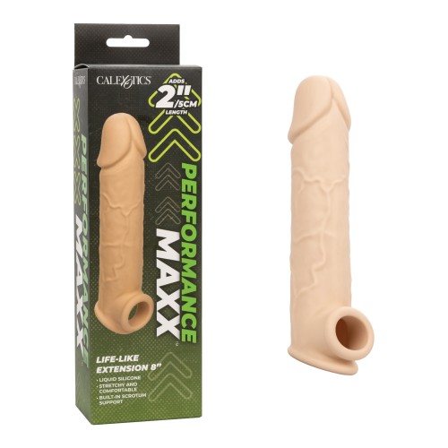 Extensión de Pene Realista Performance Maxx de 8" - Marfil