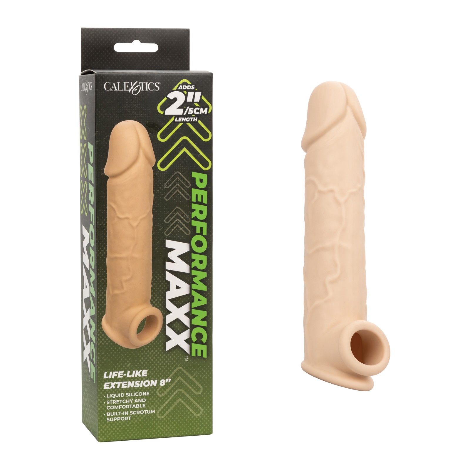 Extensión de Pene Realista Performance Maxx de 8" - Marfil