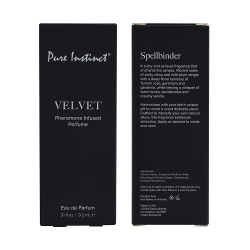 Pure Instinct Velvet Pheromone Perfume Spray 9.2 ml