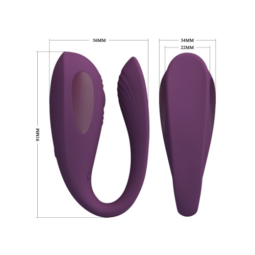 Pretty Love Aari Thumping Dual Vibrator - Purple