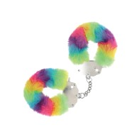 Shots Heavy-duty Fluffy Handcuffs Rainbow