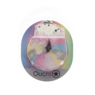 Shots Ouch Heavy-duty Fluffy Handcuffs Powder Rainbow