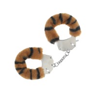 Shots Ouch! Heavy-duty Fluffy Handcuffs - Tiger