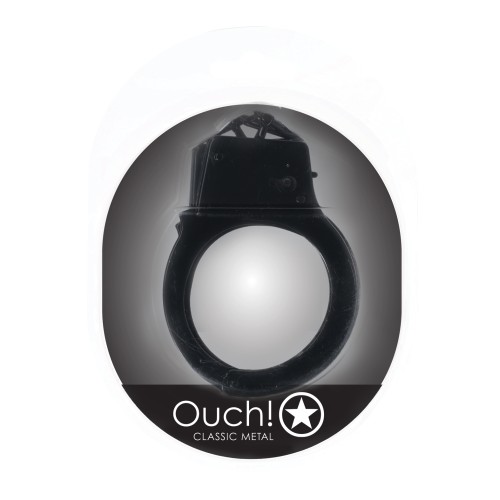 Shots Ouch! Classic Metal Handcuffs - Black