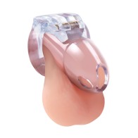 Lockmaster 3.5" Side Lock See Thru Chastity Cage - Clear