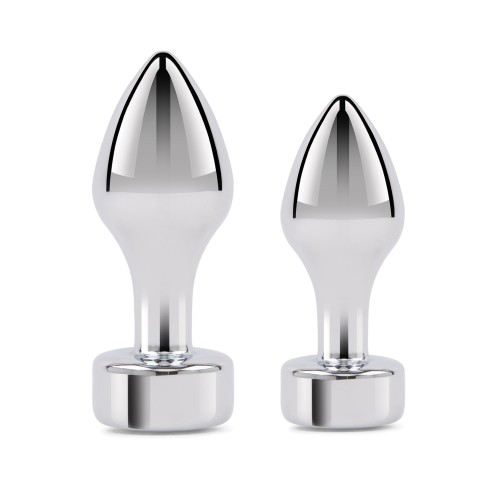 Gemsations Metal Butt Plug Training Set - Silver