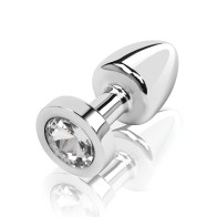 Bling Bling Butt Plug para Principiantes en Plata Gemsations