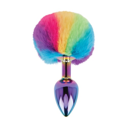 Gemsations Rainbow Bunny Tail Butt Plug