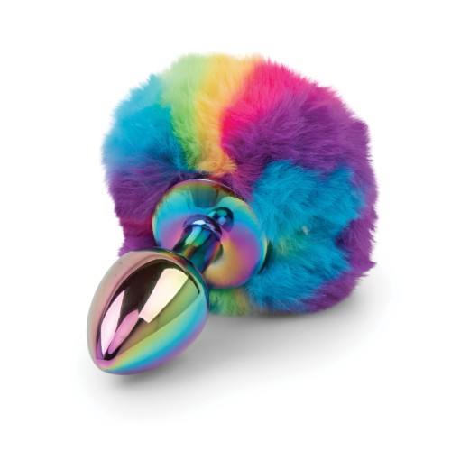 Gemsations Rainbow Bunny Tail Butt Plug