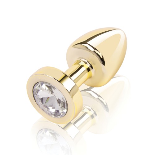 Gemsations 2 inch Beginners Gemmed Butt Plug Gold