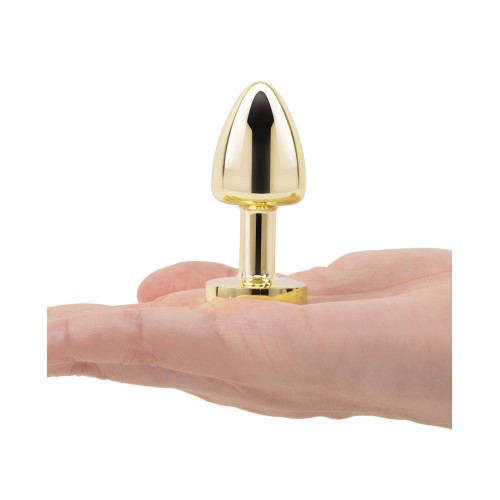 Gemsations 2 inch Beginners Gemmed Butt Plug Gold