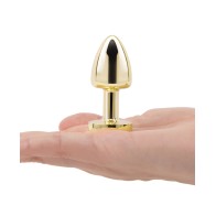 Gemsations 2 inch Beginners Gemmed Butt Plug Gold