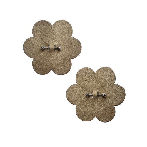 Nude Pierced Flower Nipple Pasties for Bold Style