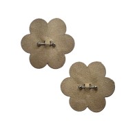 Nude Pierced Flower Nipple Pasties for Bold Style