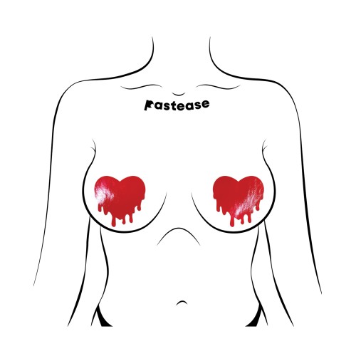 Pastease Corazones Derretidos para Pezones - Cuero Sintético