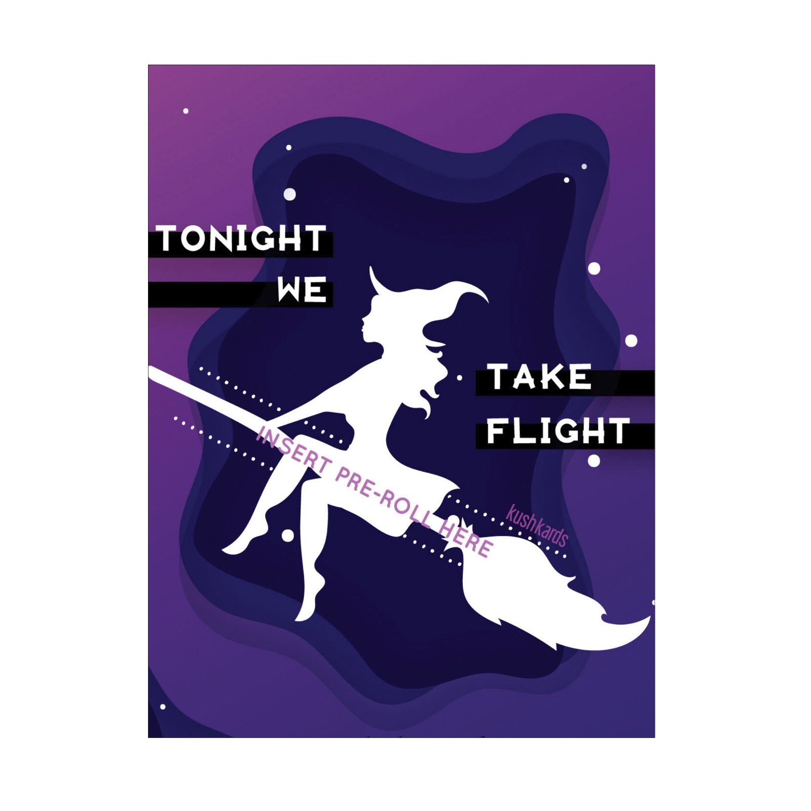 Halloween Take Flight Greeting Card with Matchbook