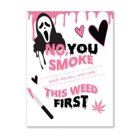 Halloween GhostFace Greeting Card with Matchbook