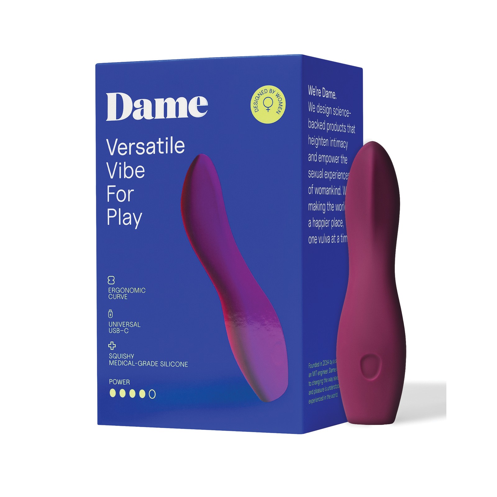 Dame Dip 2.0 Vibrador Versátil para Juegos Íntimos