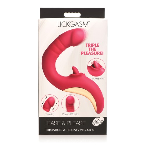 Vibrador Lickgasm de Penetración y Licking