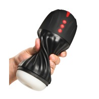 Curve Toys Jock Sucking Vibrating Masturbator Black