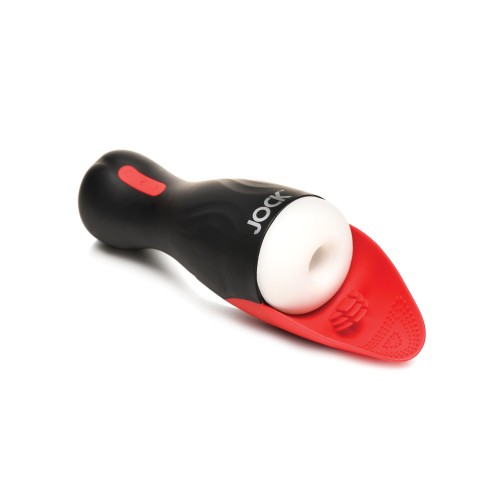 Curve Toys Vibrating Male Masturbator - Black/Red