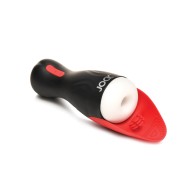 Curve Toys Vibrating Male Masturbator - Black/Red