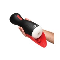 Masturbador masculino vibrante Curve Toys - Negro/Rojo