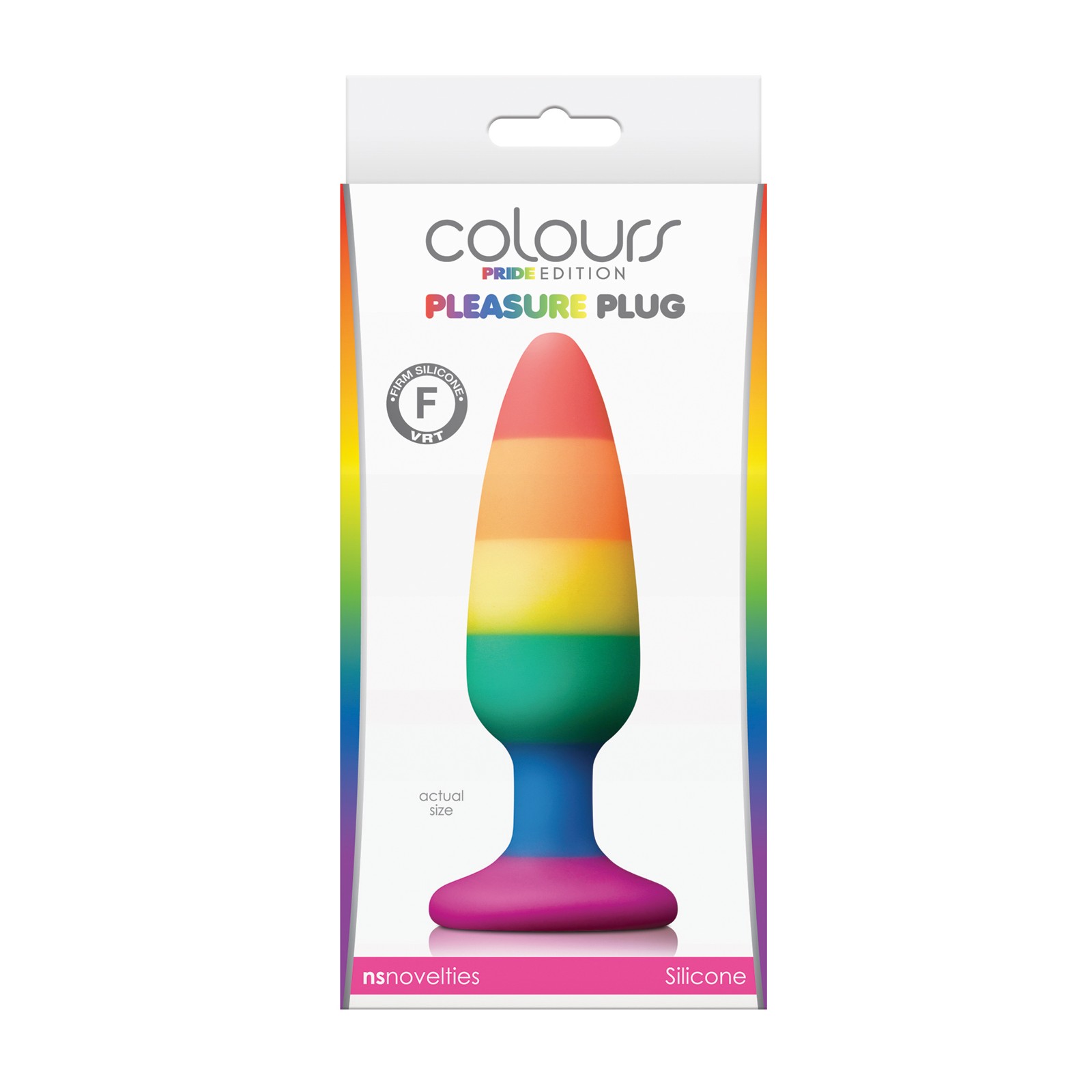 Colours Pride Edition Pleasure Plug Medium - Rainbow