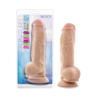 10-Inch Dual Density Realistic Dildo with Balls - Vanilla