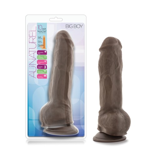 Blush Au Natural 10 Inch Big Boy Dildo Chocolate