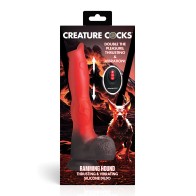 Creature Cocks Ramming Hound Silicone Dildo Red Brown