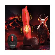 Creature Cocks Ramming Hound Silicone Dildo Red Brown