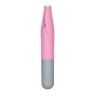 Estimulador Clitorial Cherry Flicker de Rock Candy - Rosa/Gris