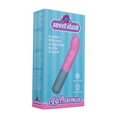 Rock Candy Betterfinger G-Spot Vibe - Pink/Grey