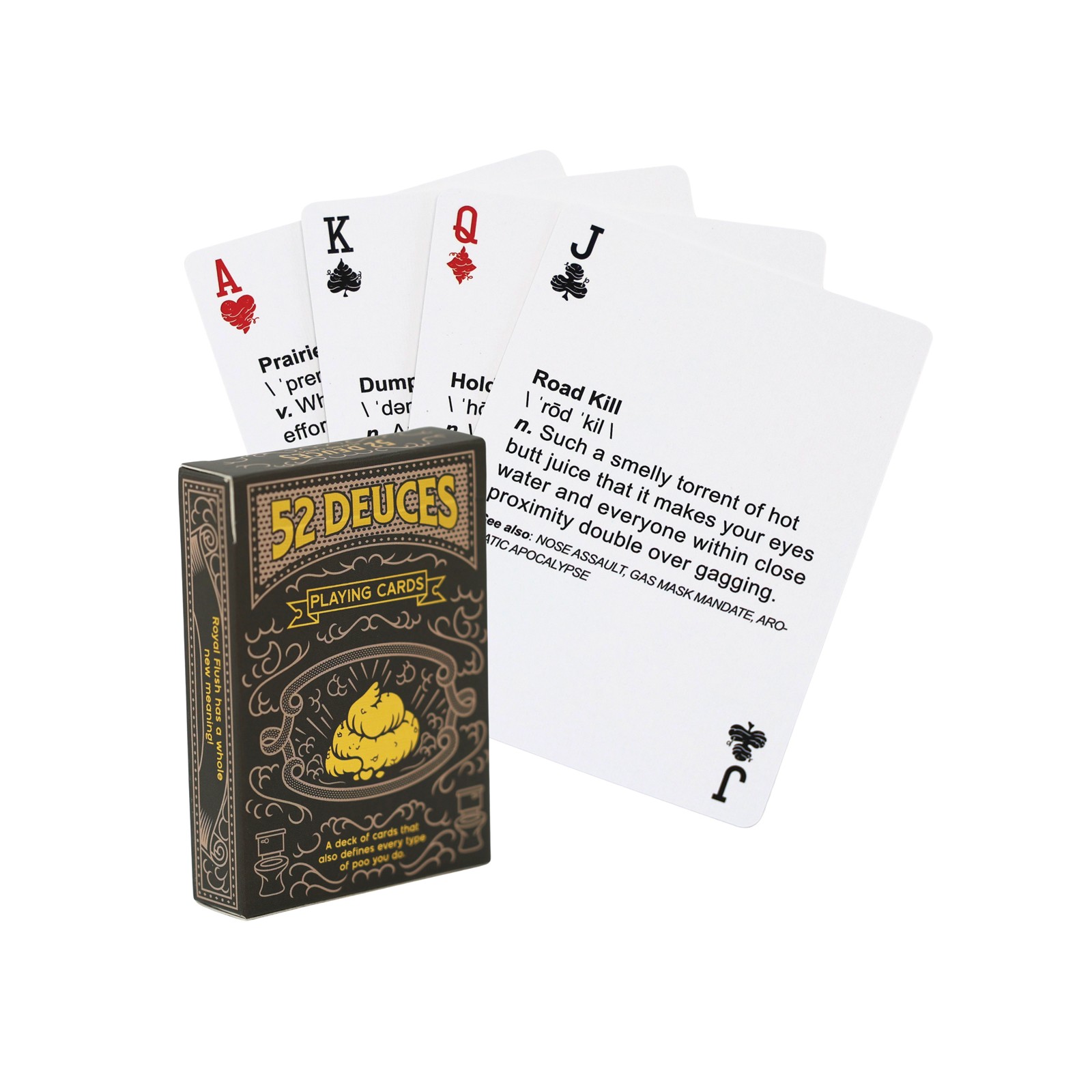 Cartas de Juego 52 Deuces con Tema de Popó