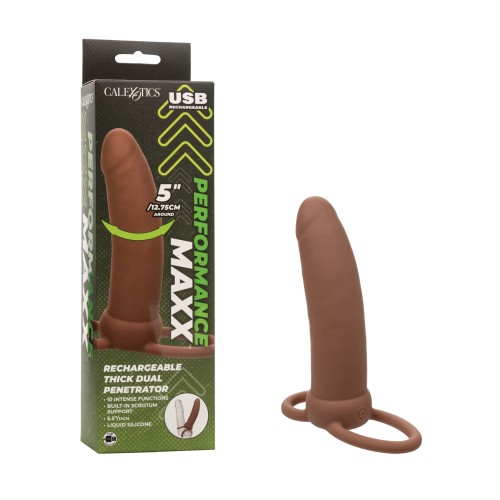 Dual Penetrador Grueso Recargable Performance Maxx para Placer Intenso