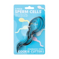 3-Piece Sperm Shaped Cookie Cutter Set for Baking Fun